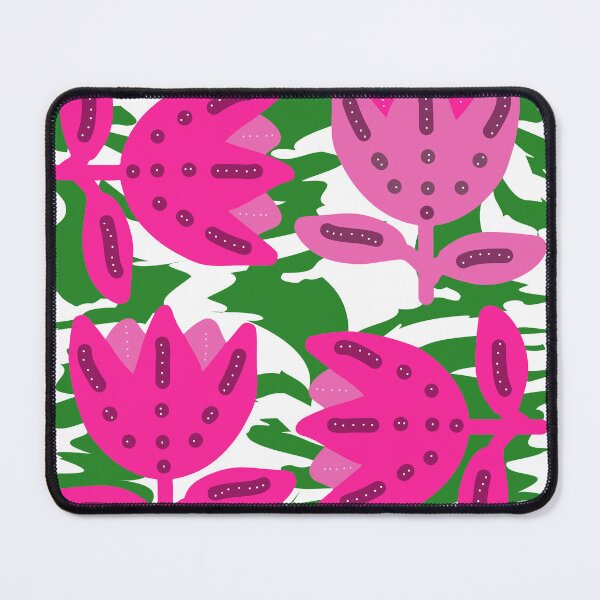Item preview, Composition of stylized tulips on a green background  designed and sold by ZorianArt.
