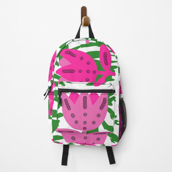Item preview, Composition of stylized tulips on a green background  designed and sold by ZorianArt.