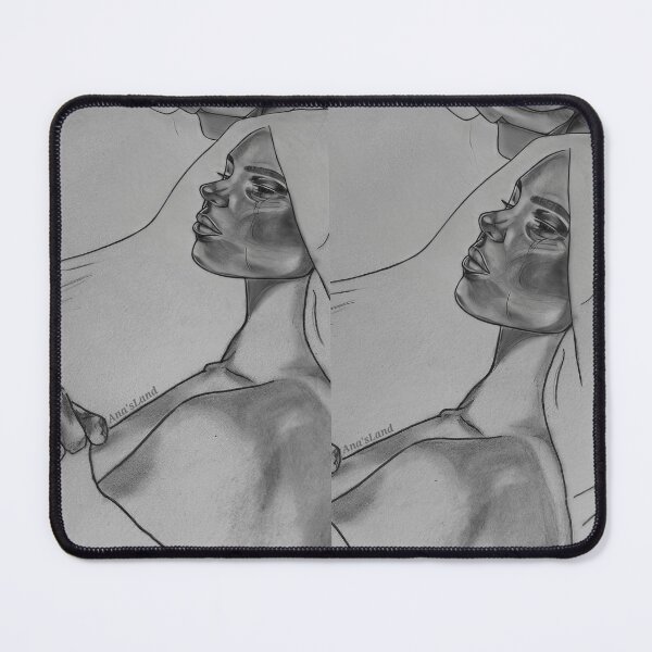 Item preview, Soft Feminine Figure - Graphite Pencil Sketch Female Profile designed and sold by Ana'sLand.