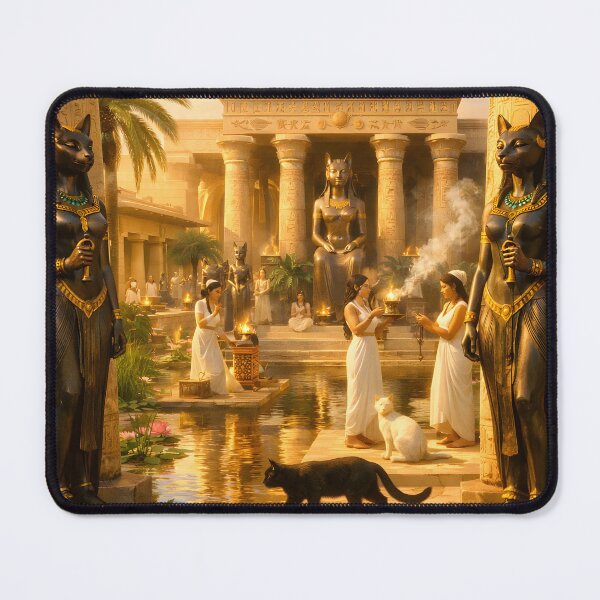 Item preview, Temple of Bastet – Sacred Sanctuary of the Egyptian Cat Goddess, Protection & Joy designed and sold by SoniaSarkali.
