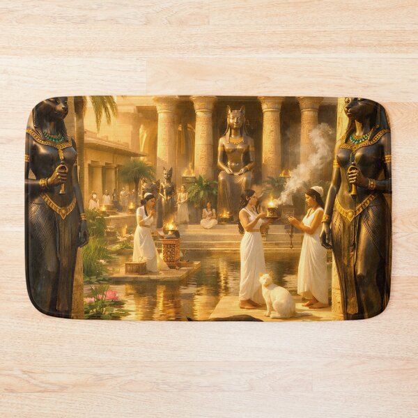 Item preview, Temple of Bastet – Sacred Sanctuary of the Egyptian Cat Goddess, Protection & Joy designed and sold by SoniaSarkali.