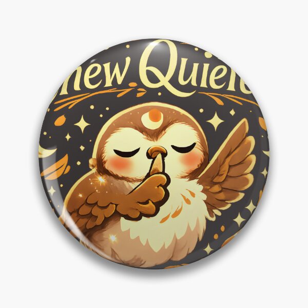 Item preview, Please Chew Quieter – Guardian of Silence Woodland Owl designed and sold by NOVAWEARIT.