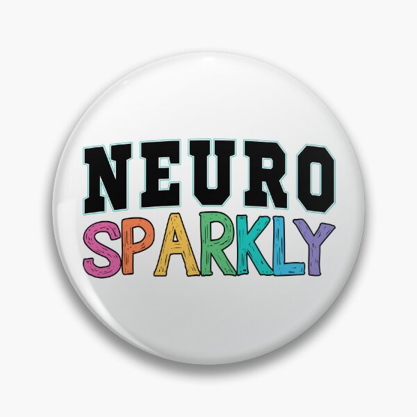 Item preview, Neuro Sparkly ADHD – Simple Neurodiversity Lettering Design designed and sold by Suzy Perez Art.