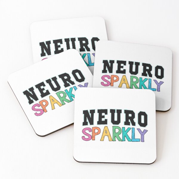 Item preview, Neuro Sparkly ADHD – Simple Neurodiversity Lettering Design designed and sold by Suzy Perez Art.