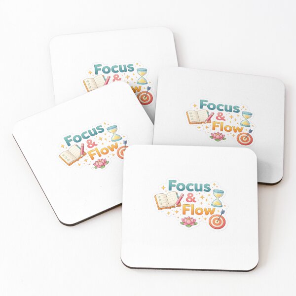 Item preview, Focus & Flow Productivity Motivation Sticker designed and sold by Snark Studio.