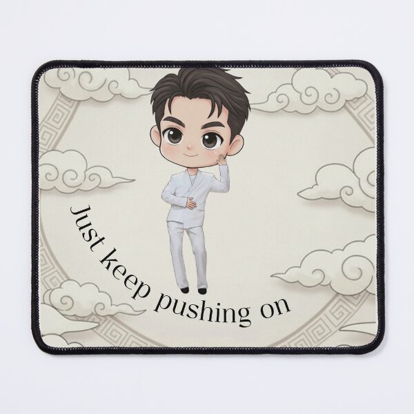 Item preview, Motivational Cute Character (Pablo) Shirt – Just Keep Pushing On T-Shirt designed and sold by Blessed-Thread.