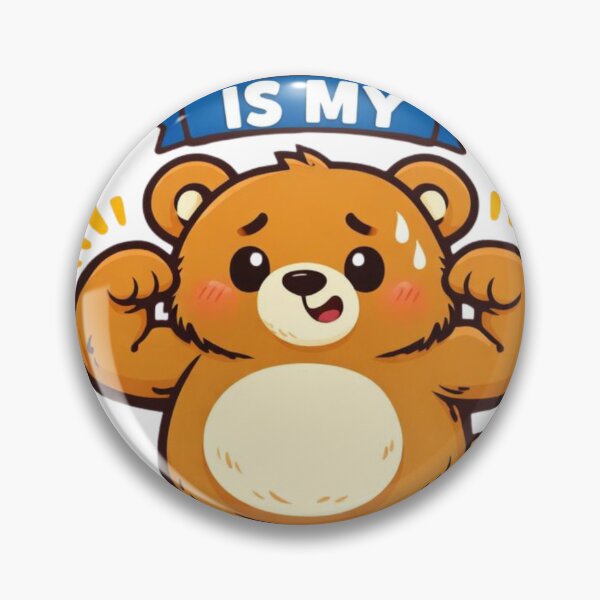 Item preview, Trying Is My Superpower Cute Determined Bear Art designed and sold by Enjoy237.