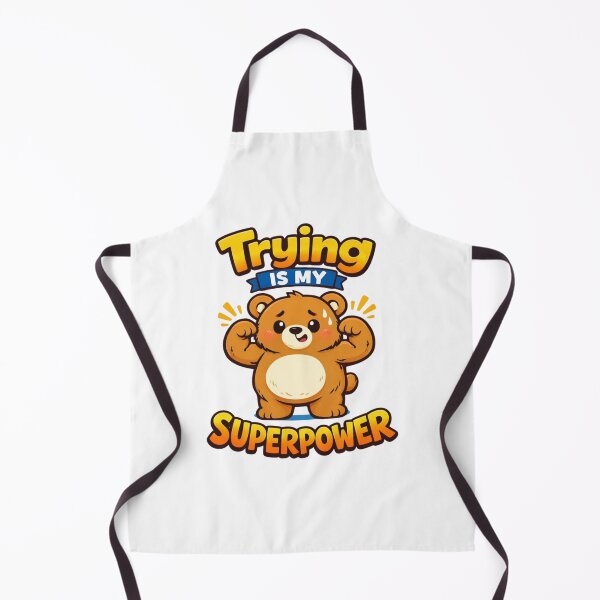Item preview, Trying Is My Superpower Cute Determined Bear Art designed and sold by Enjoy237.