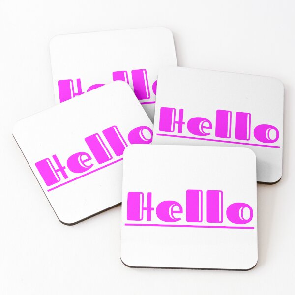 Item preview, Trendy Hot Pink Hello | Preppy Aesthetic Wall Art & Apparel  designed and sold by Faali950.