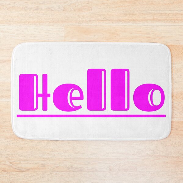 Item preview, Trendy Hot Pink Hello | Preppy Aesthetic Wall Art & Apparel  designed and sold by Faali950.