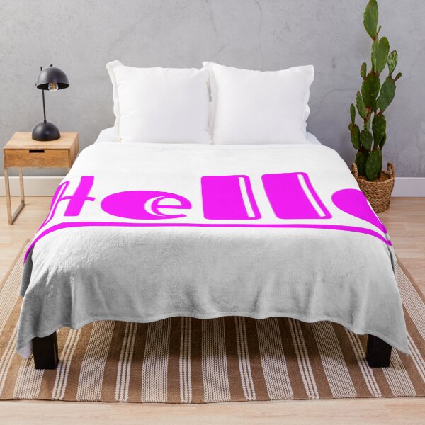 Item preview, Trendy Hot Pink Hello | Preppy Aesthetic Wall Art & Apparel designed and sold by Faali950.