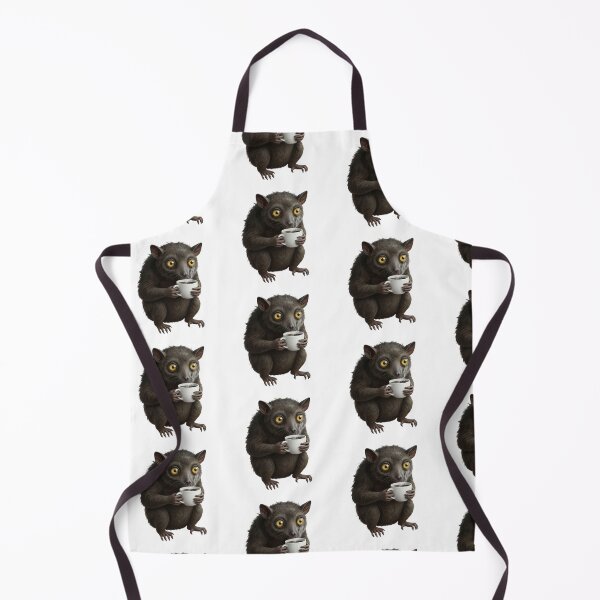 Item preview, Aye-Aye Drinking Coffee – Cute Funny Lemur Coffee Lover Art designed and sold by so01.