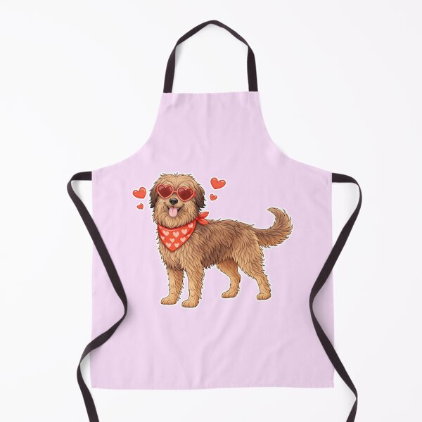 Item preview, Cute Catalan Shepherd in Love – Minimal Valentine Dog Illustration designed and sold by GoodyPaws.