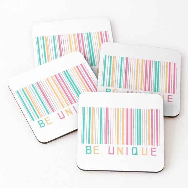 Item preview, Be Unique Colorful Barcode Typography Art designed and sold by Kruti Collection.