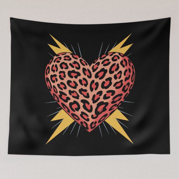 Item preview, Leopard heart Valentines Vday designed and sold by sterabamineh.