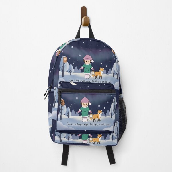 Item preview, Even in the Longest Night, the Light Is on Its Way – Kawaii Winter Illustration designed and sold by Keddmia.
