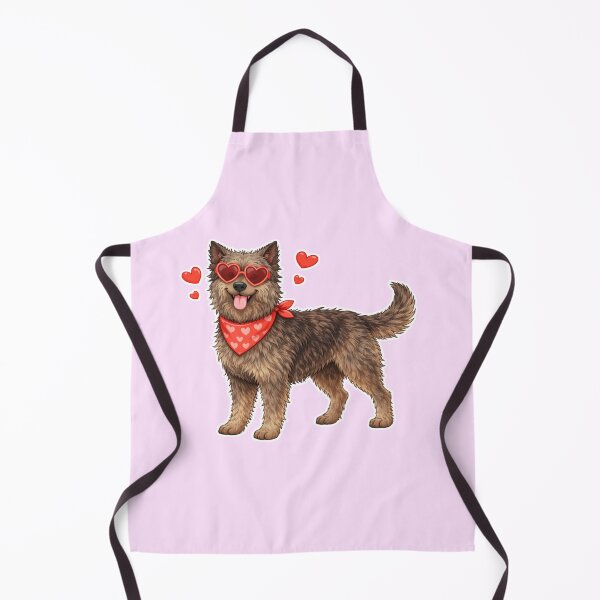 Item preview, Cute Bouvier des Ardennes in Love – Minimal Valentine Dog Illustration designed and sold by GoodyPaws.