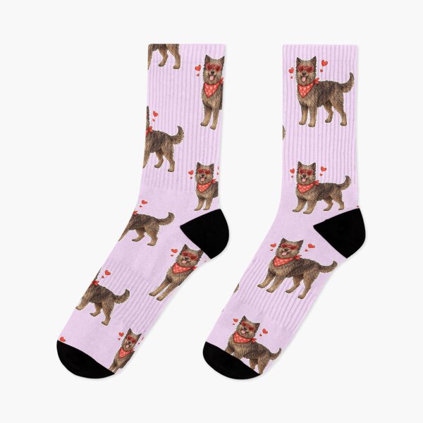Item preview, Cute Bouvier des Ardennes in Love – Minimal Valentine Dog Illustration designed and sold by GoodyPaws.