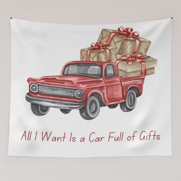 Item preview, All I Want Is a Car Full of Gifts | Christmas Design designed and sold by AkithSelling.