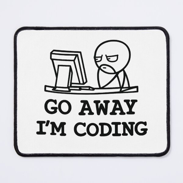 Item preview, Go Away I'm Coding – Funny Programmer Sticker & Tee designed and sold by haitrieuic96.