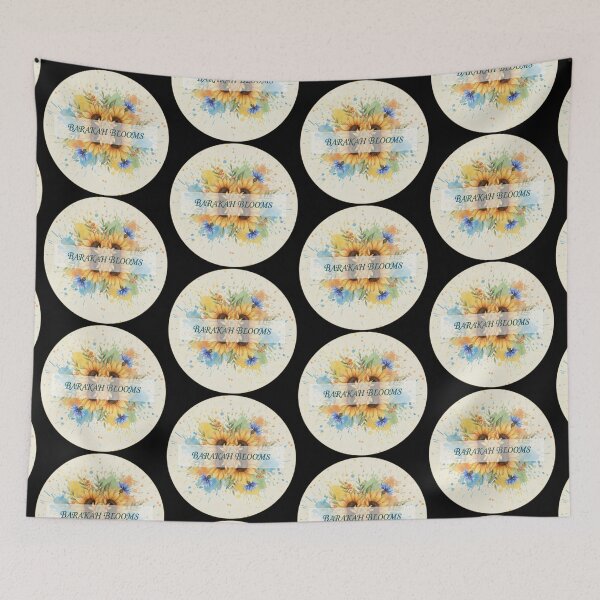 Item preview, Barakah Blooms - Watercolor Floral Circle Design (V.2) designed and sold by D-Islamic.