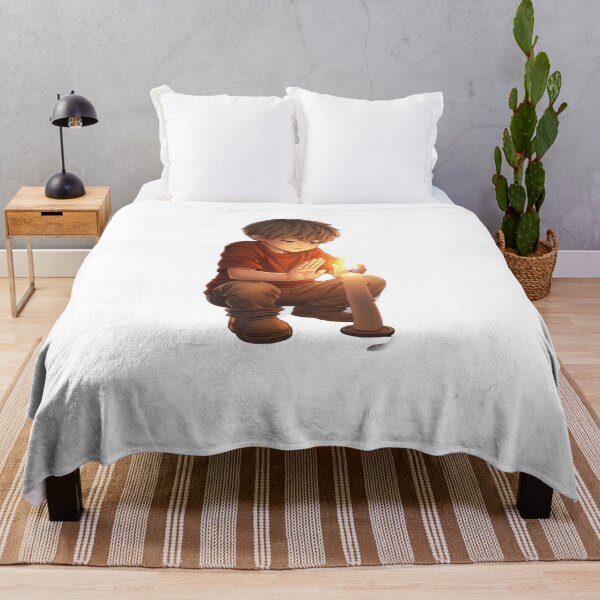 Item preview, Cute Candle Light Kid Sticker – Cozy Cartoon Child with Warm Glow, Peaceful Night Aesthetic Art designed and sold by Gurjeetpixelart.