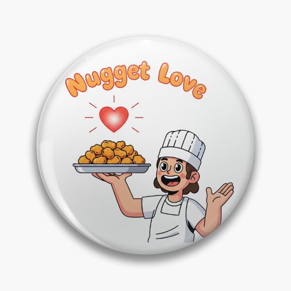 Artikelvorschau, Nugget Love – Lustiges Koch-Cartoon-Design für Feinschmecker. entworfen und verkauft von The-T-In-Retro.