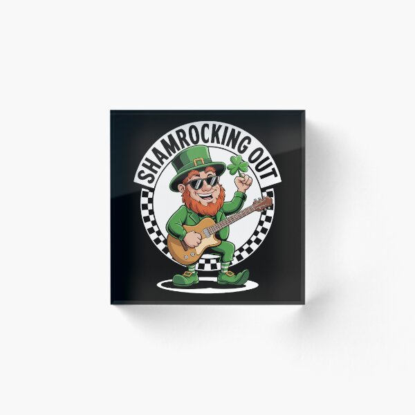 Item preview, Leprechaun Guitar Musical St Pattys Day Funny designed and sold by tiekanamac.