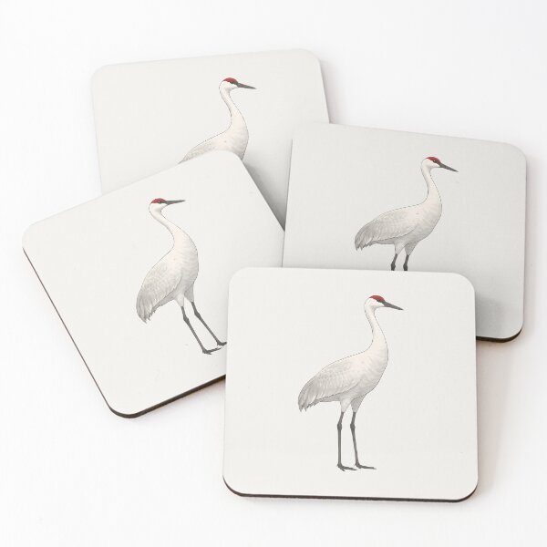 Item preview, Minimal Sandhill Crane Illustration designed and sold by Ombrya.