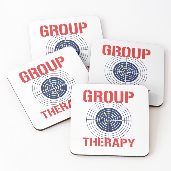 Item preview, Group Therapy Shooting Target — Funny Tactical Range Pun Illustration designed and sold by Colorful-Garden.