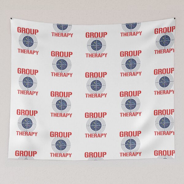 Item preview, Group Therapy Shooting Target — Funny Tactical Range Pun Illustration designed and sold by Colorful-Garden.