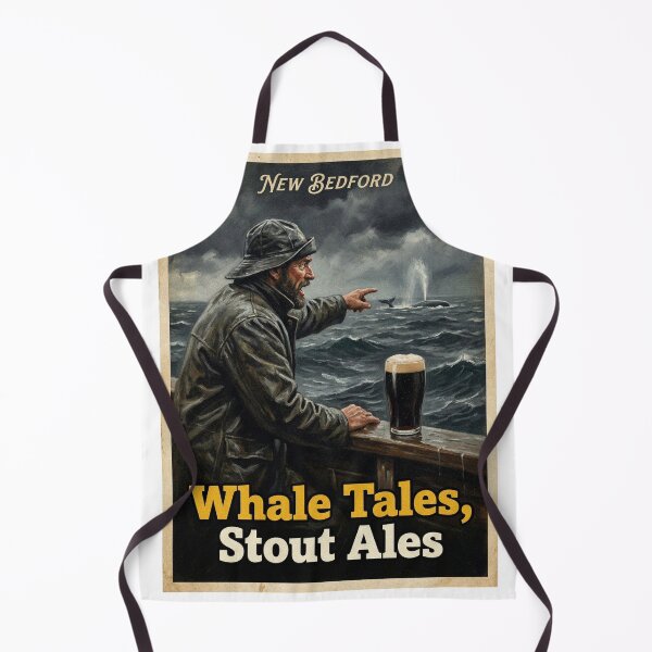 Item preview, Whale Tales Stout Ales New Bedford Whaler Poster designed and sold by Cozy-Old-Pub.