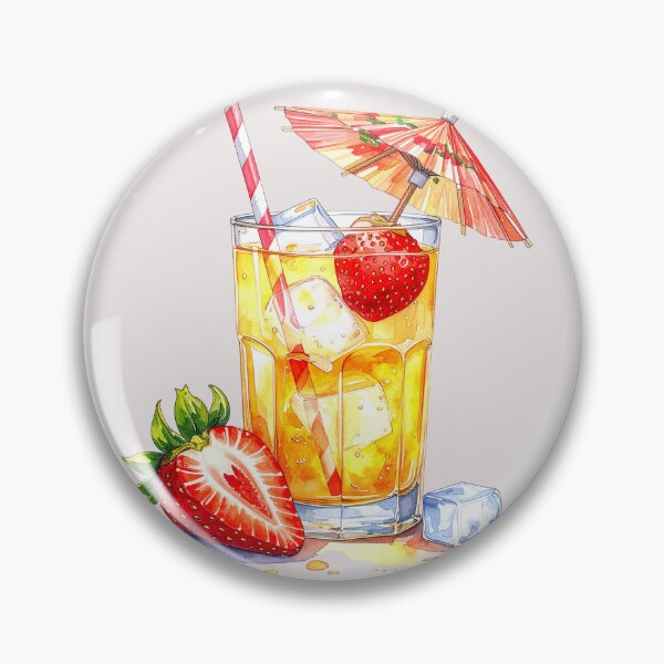 Item preview, Summery strawberry lemonade with little umbrella designed and sold by LiskoDesign.