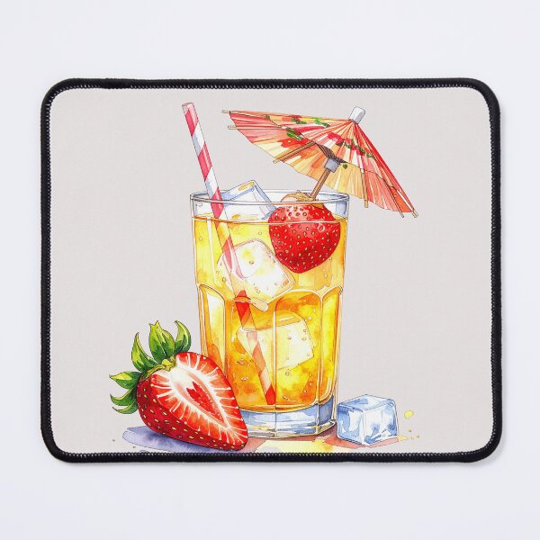 Item preview, Summery strawberry lemonade with little umbrella designed and sold by LiskoDesign.