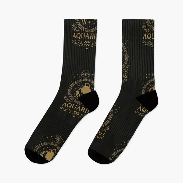 Artikelvorschau, Aquarius Mystic Gold – Luxuriöses Sternzeichen-Design in Schwarz und Gold entworfen und verkauft von Czerkiz.