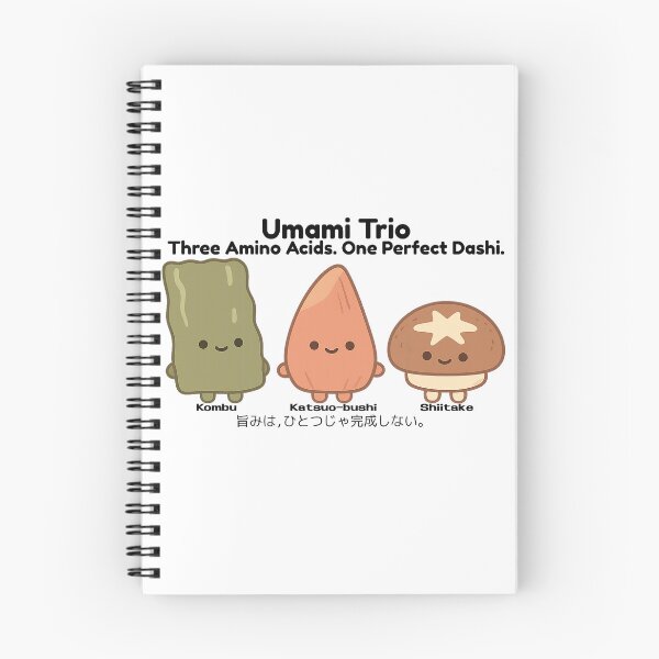 Item preview, Umami Trio – Cute Japanese Dashi Characters | Kombu, Katsuobushi & Shiitake designed and sold by Yohei-Studio.