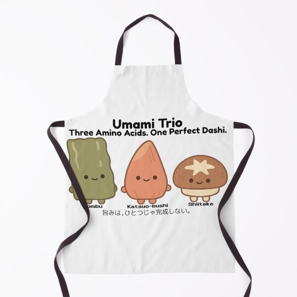 Item preview, Umami Trio – Cute Japanese Dashi Characters | Kombu, Katsuobushi & Shiitake designed and sold by Yohei-Studio.