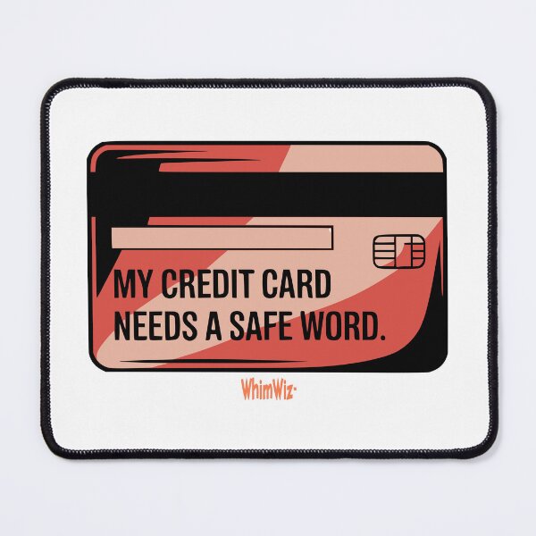Item preview, Credit Card Safe Word - WhimWiz Funny & Quirky Gift Ideas designed and sold by WhimWiz.