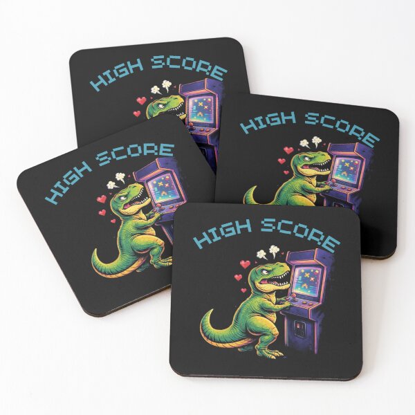 Item preview, High Score T-Rex - Funny Retro Arcade Gamer designed and sold by JakubDesigns89.