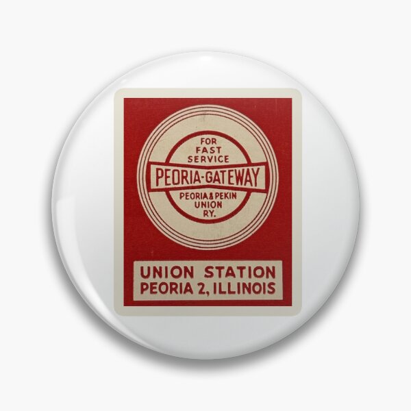 Item preview, Vintage Peoria and Pekin Union Railway - For Fast Service designed and sold by QuayTradingCo.