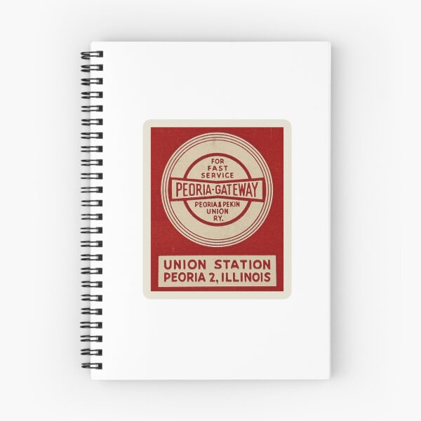 Item preview, Vintage Peoria and Pekin Union Railway - For Fast Service designed and sold by QuayTradingCo.