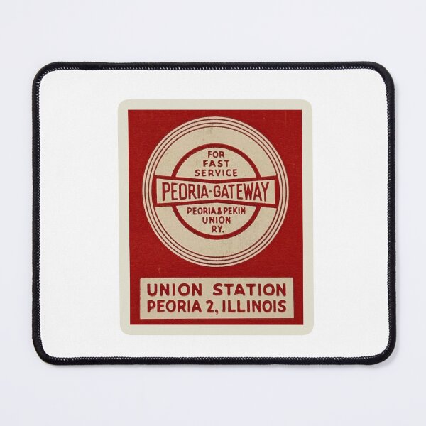 Item preview, Vintage Peoria and Pekin Union Railway - For Fast Service designed and sold by QuayTradingCo.