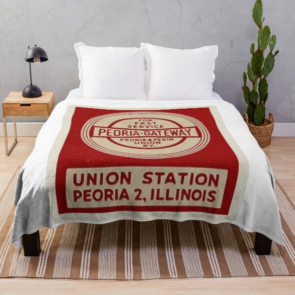 Item preview, Vintage Peoria and Pekin Union Railway - For Fast Service designed and sold by QuayTradingCo.