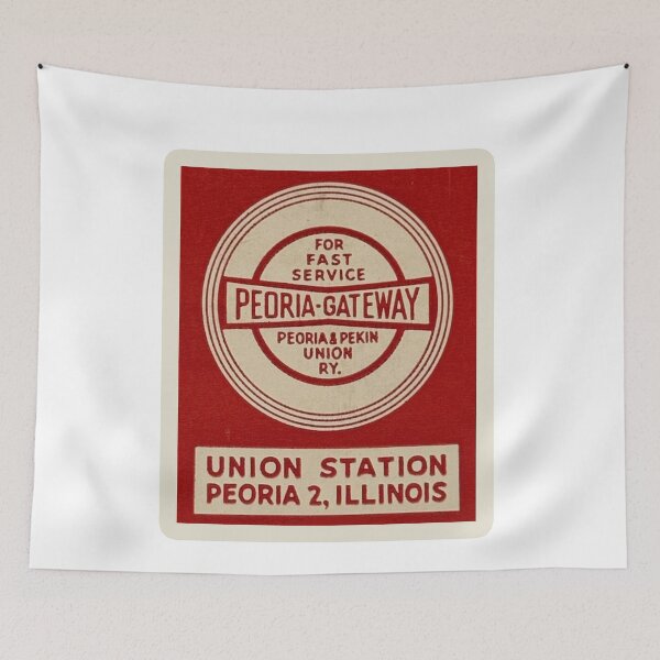 Item preview, Vintage Peoria and Pekin Union Railway - For Fast Service designed and sold by QuayTradingCo.