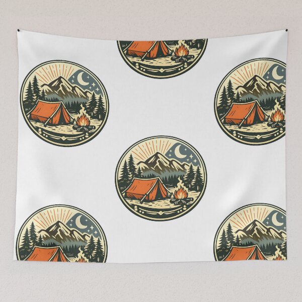 Item preview, Vintage Camping – Retro Outdoor Adventure Logo designed and sold by Dax Studio.