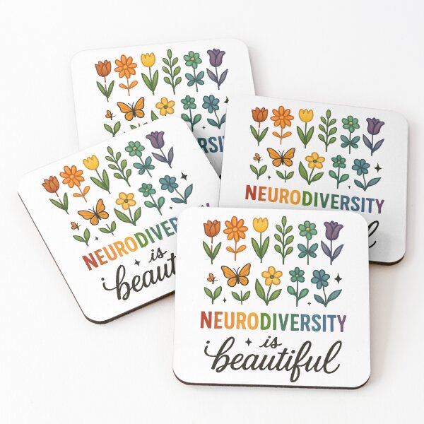 Item preview, Neurodiversity Is Beautiful – Cute Colorful Mental Health Design designed and sold by Suzy Perez Art.
