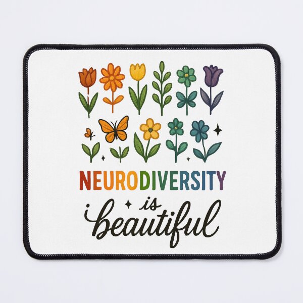 Item preview, Neurodiversity Is Beautiful – Cute Colorful Mental Health Design designed and sold by Suzy Perez Art.