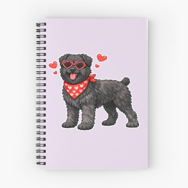 Item preview, Cute Bouvier des Flandres in Love – Minimal Valentine Dog Illustration designed and sold by GoodyPaws.