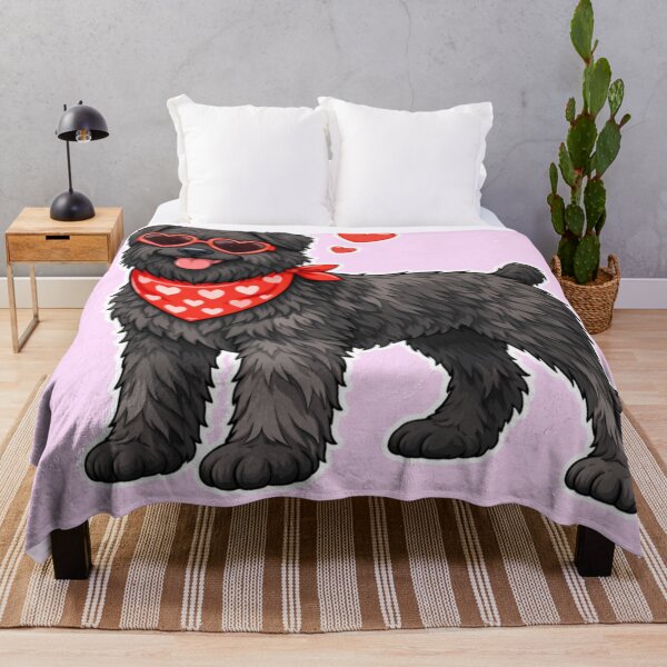 Item preview, Cute Bouvier des Flandres in Love – Minimal Valentine Dog Illustration designed and sold by GoodyPaws.
