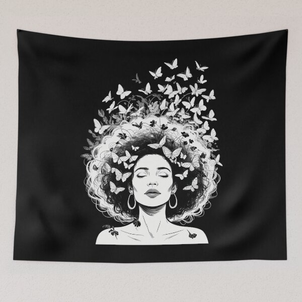 Item preview, Melanin African American Afro  designed and sold by tiekanamac.